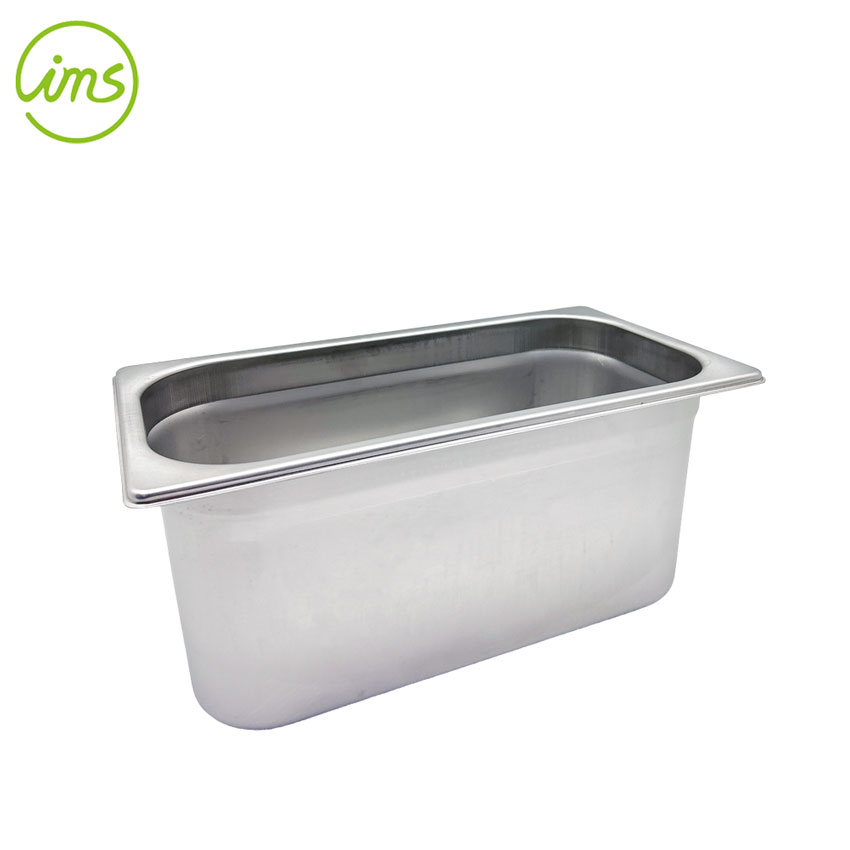 1/3 Size Stainless Steel Steam Table Pan with Lid